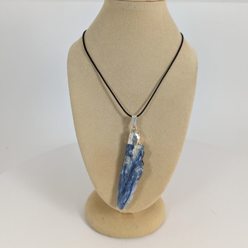 Kyanite Blade Necklace, gemstone jewelry, gift idea, truth stone, throat chakra
